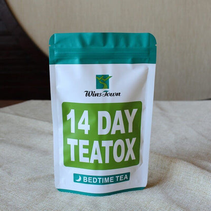 14 DAY TEATOX Qing Chang Jian Fei Cha燃脂平肚子茶袋装Tian Ran Pai Du Cha14 天天然排毒茶清肠减肥茶