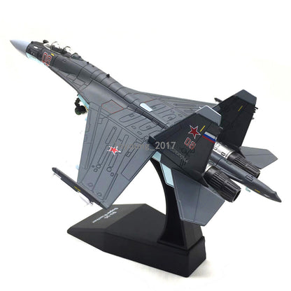 1/100 Russian SU-35 Super Flanker 2014 Fighter Diecast Metal Airplane Model