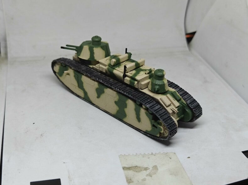 Hand-painted 1/72 French FCM Char 2C heavy tank finished model