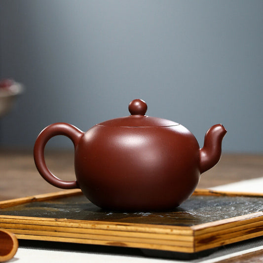5" 200ML Yixing Zisha Pottery Purple Zhu Clay Ball Holes Teapot Tea Pot