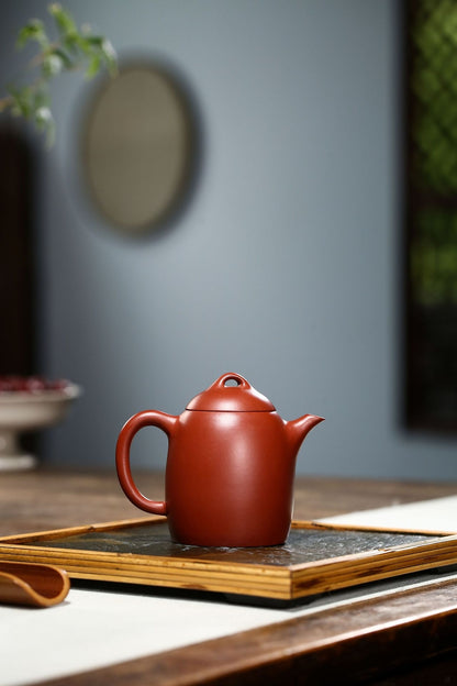 4.4" Collect Chinese Yixing Zisha Pottery Clovershrub Clay 200ML Mesh Teapot秦权