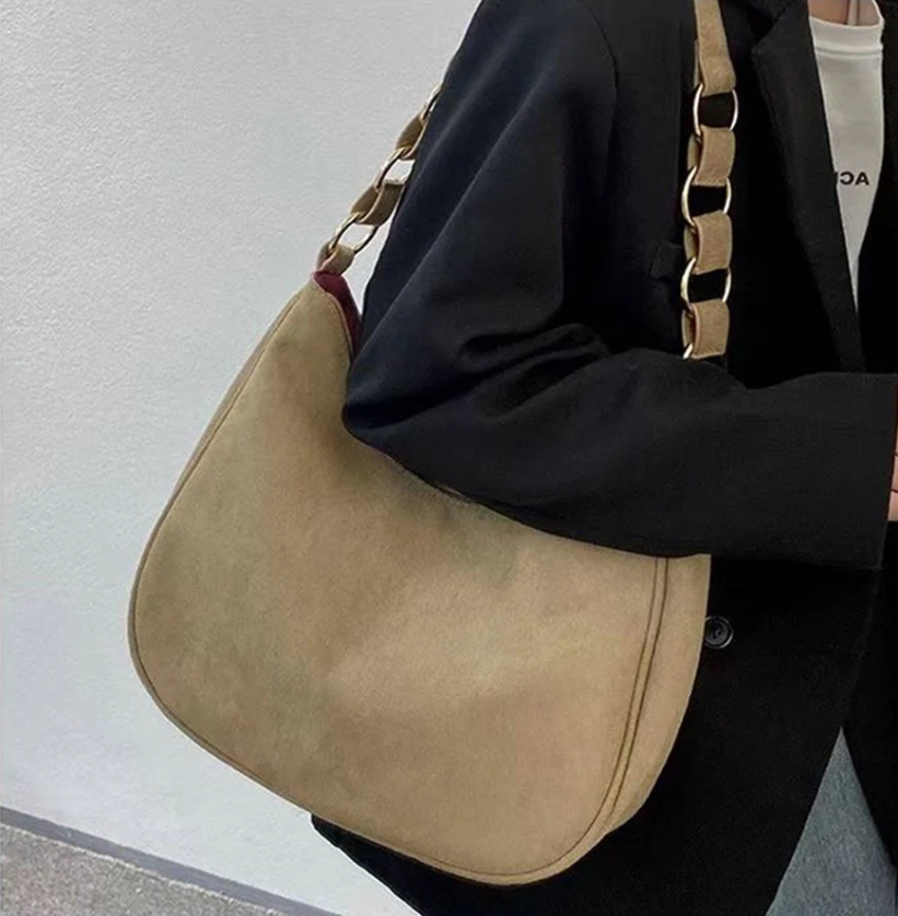 Celela Women Suedette Hobo Handbag Shoulder Bag Purse