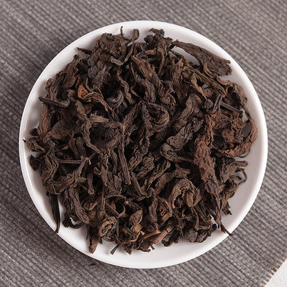 1991 Yunnan Pu'er Tea Zhang Xiang Ancient Tree Puer Ripe Bamboo Basket Pack 300g