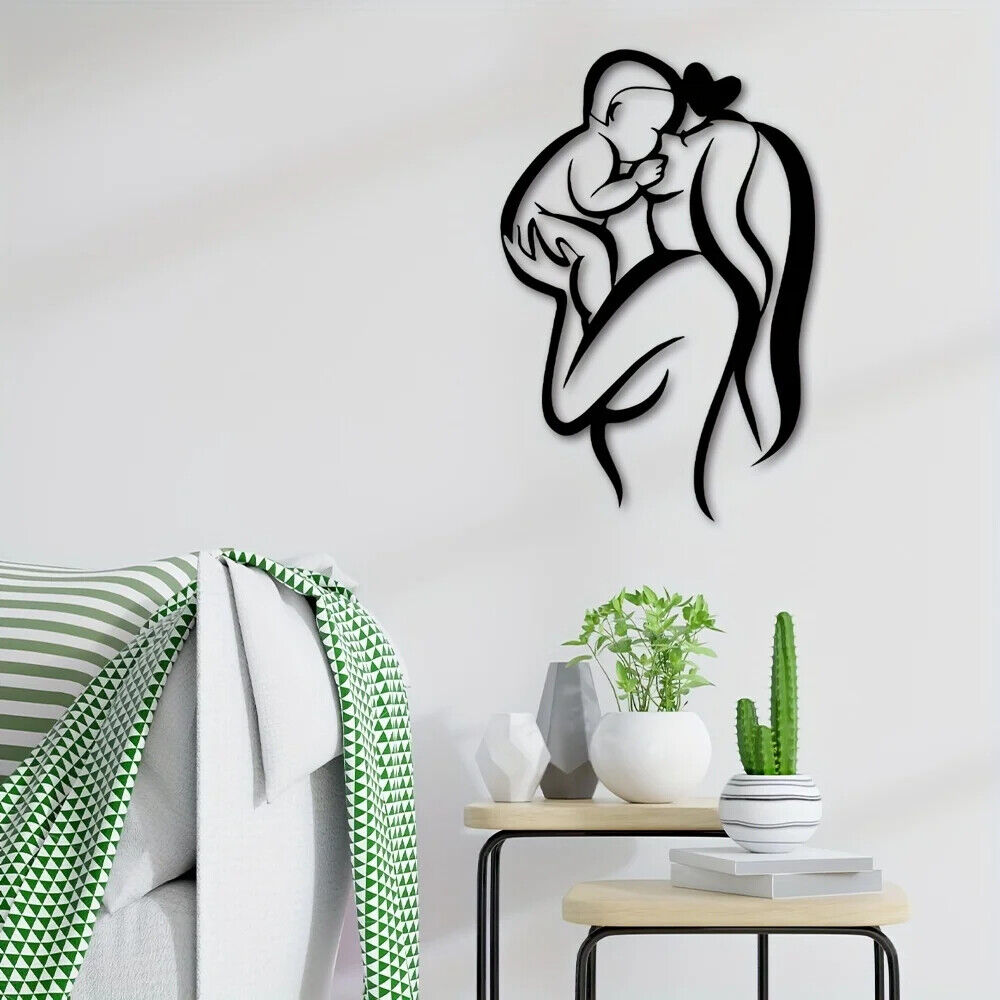 Mother & Child Mother Wall Art, Love And Mother's Day Wall Decor Metal