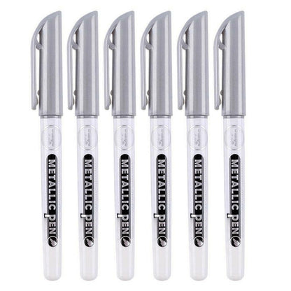 6Pack 0.7mm EF Tip Epoxy Resin Acrylic Paint Highlight Pen Metallic Marker