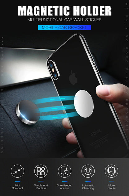 4Pack Magnetic Universal Car Mount Holder For Cell Phone Samsung Galaxy iPhone