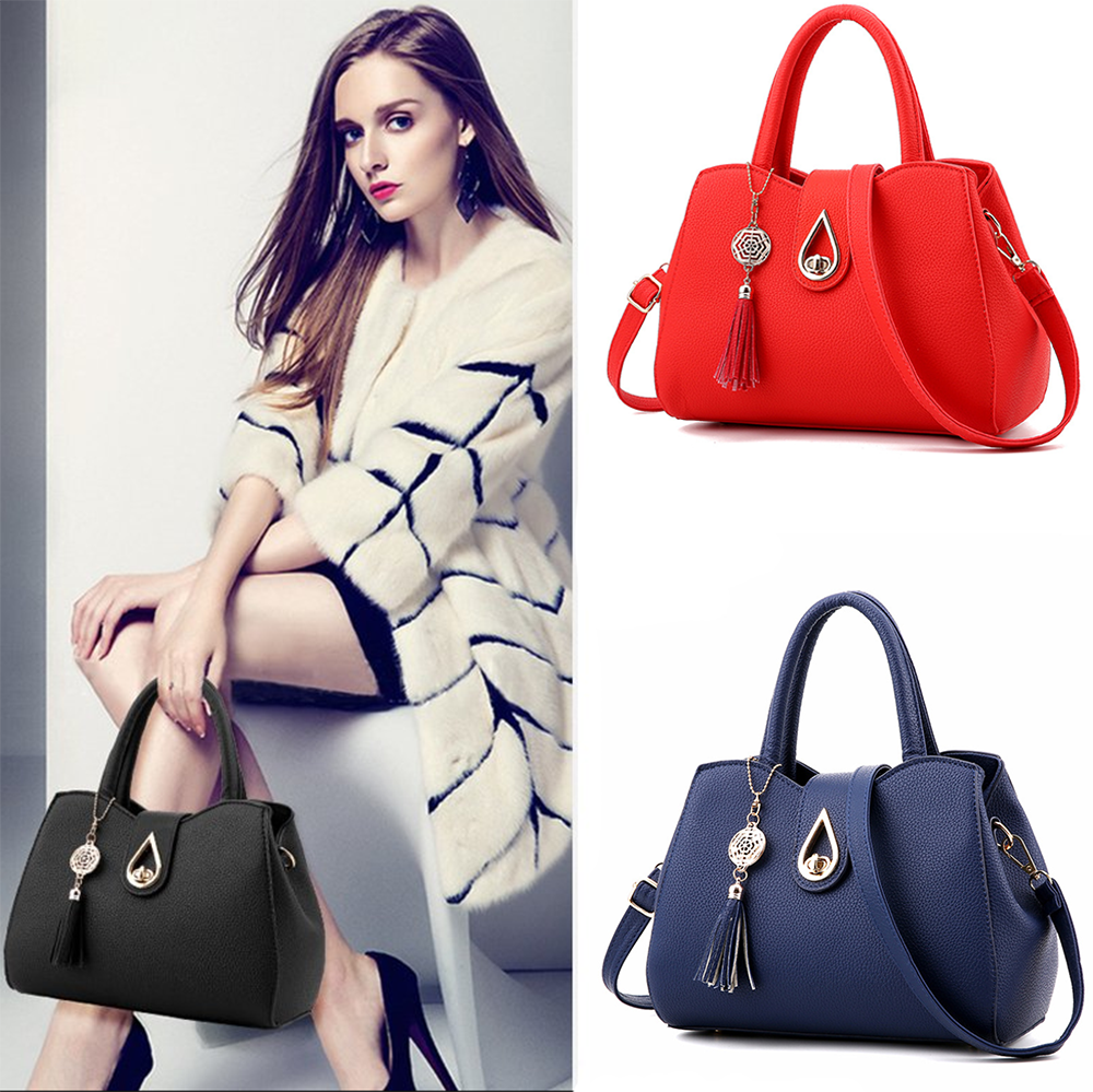 Women Faux Leather Shoulder Bag Tote Purse Handbags Messenger Crossbody Satchel