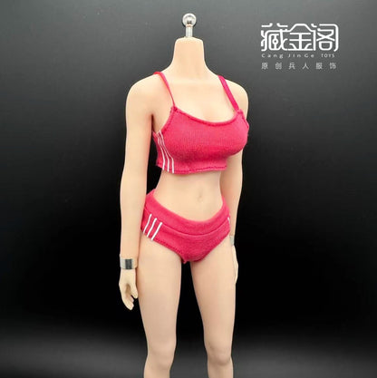 1/6 Female Athletic Tank Top And Shorts Set for 12" PH TBL Action Figures