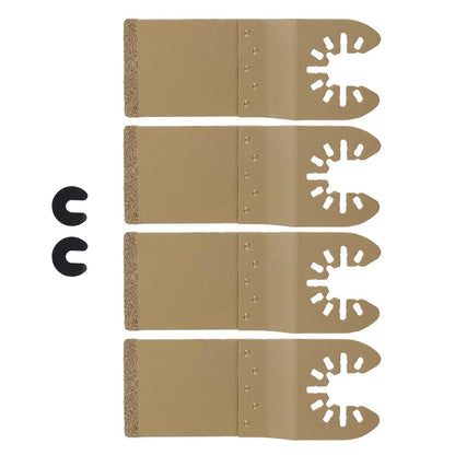Alloy 4PCS Saw Blade Tool Cutter Cemented Carbide Tiles Oscillating Cutting