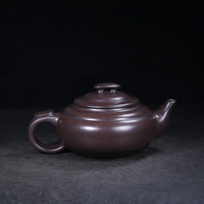 Chinese Yixing Zisha Clay Handmade Exquisite Teapot （上新桥 底款：武陵艺人）