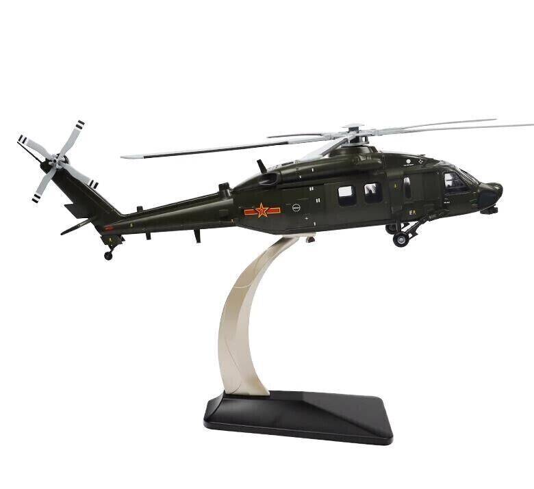 1:28 45CM China Z-19 Helicopter Plane Diecast Military Aircraft Airplane Model