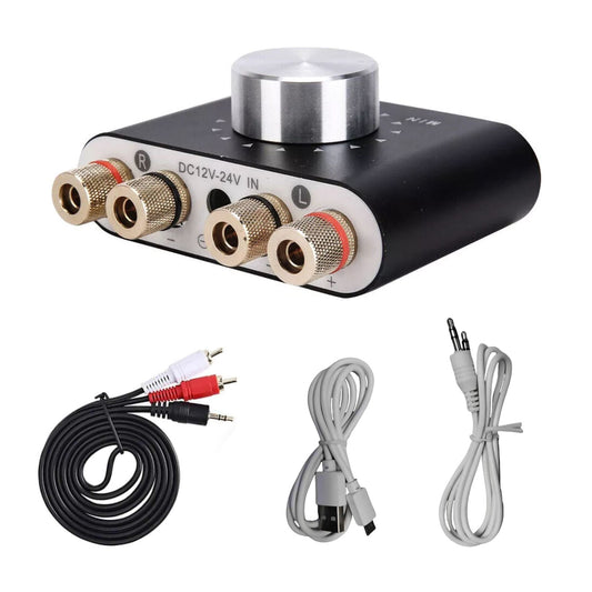 Power Amplifier HiFi Stereo Audio 50W+50W Car Home Mini Bluetooth 5.0 Digital