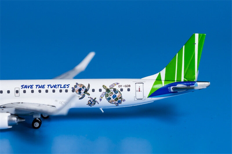 JC Wings Bamboo Airways Save the turtles Livery Emb-190LR OY-GDB 1:400 Model