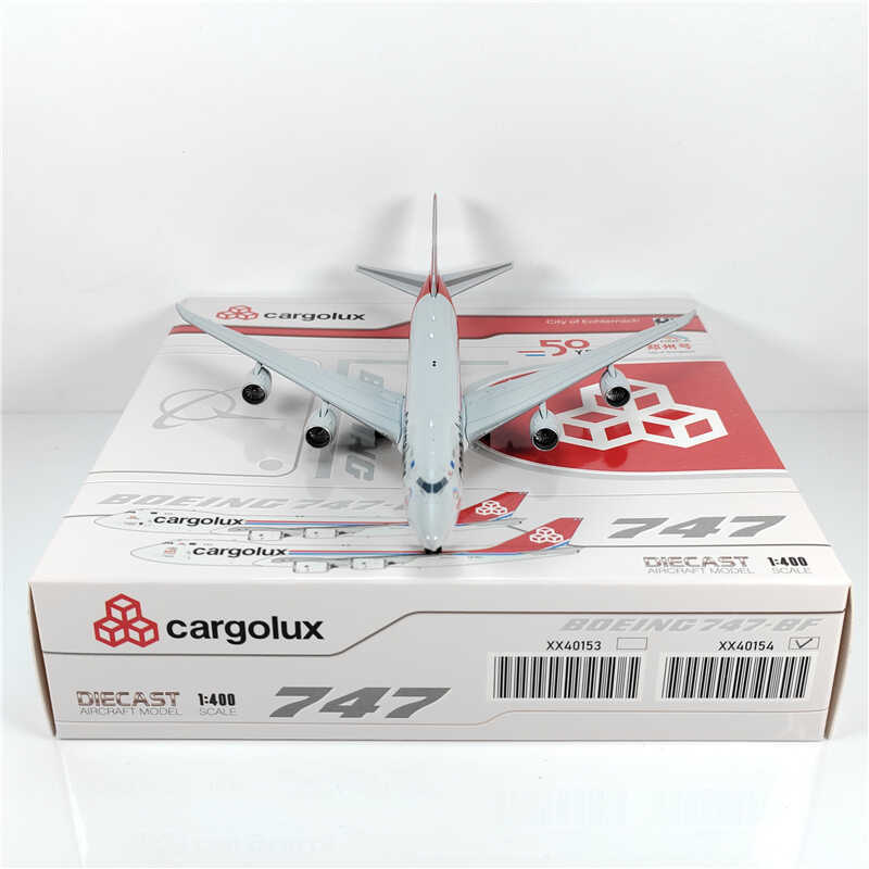 1:400 JC Wings cargolux BOEING B747-8 Passenger Airplane Diecast Model