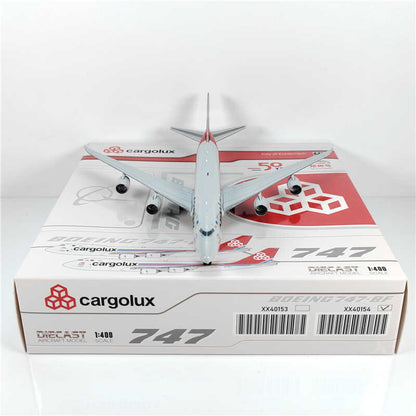 1:400 JC Wings cargolux BOEING B747-8 Passenger Airplane Diecast Model