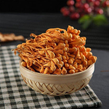 Premium Jin Chong Cao Mushroom Cordyceps Militaris Fungus Chong Cao Hua 500g
