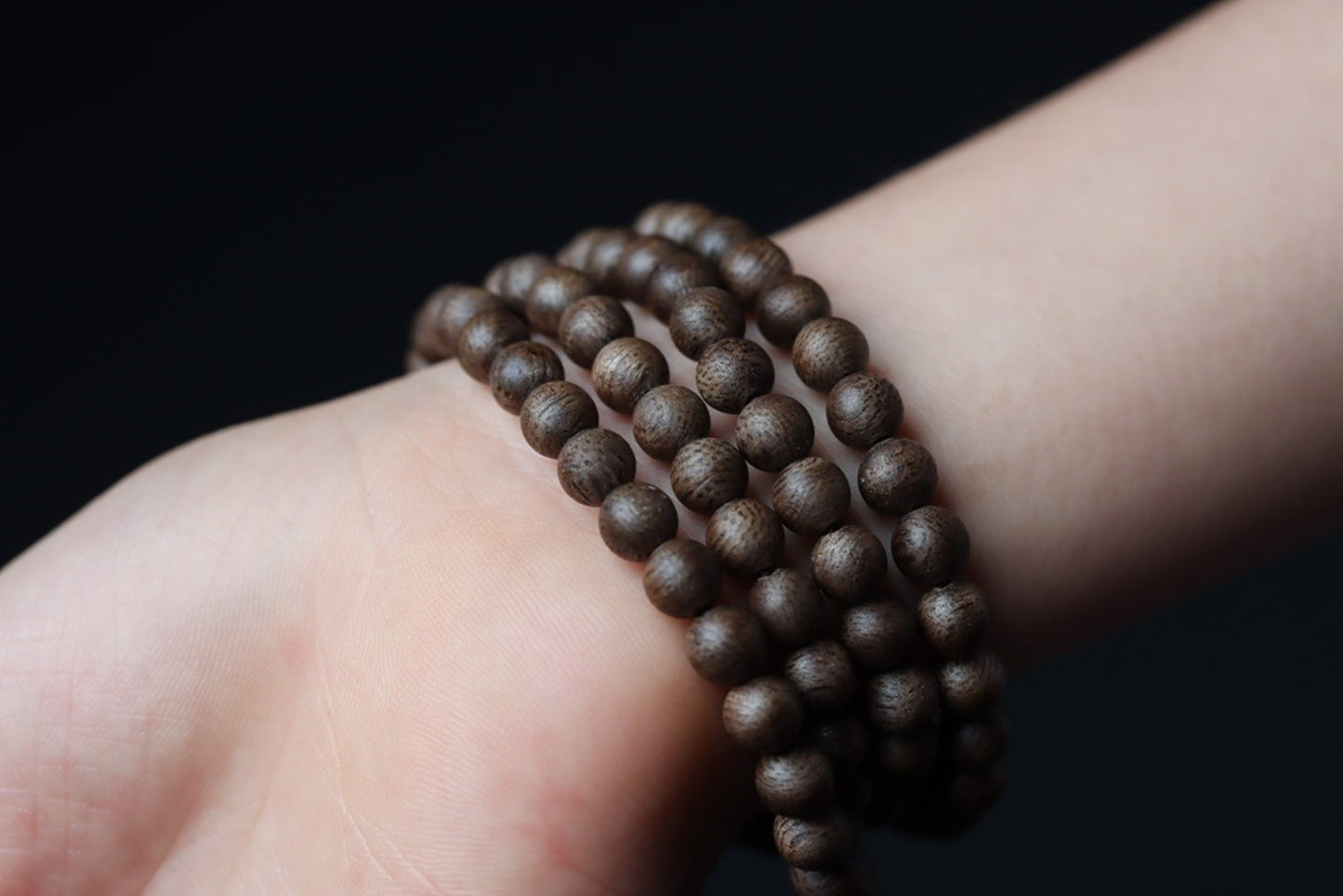 5mm Chinese Natural Eaglewood Handmade Exquisite Bracelets 31329