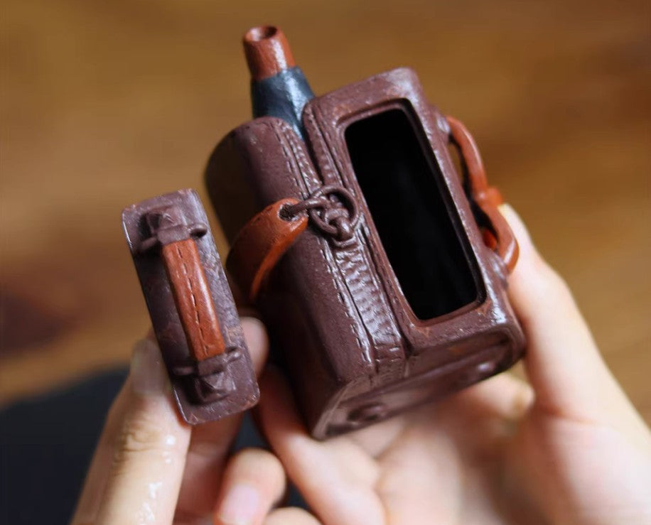 150cc chinese Yixing Handmade Zisha teapot Purple clay BagBag Hu Gongfu Tea Pot