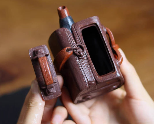 150cc chinese Yixing Handmade Zisha teapot Purple clay BagBag Hu Gongfu Tea Pot