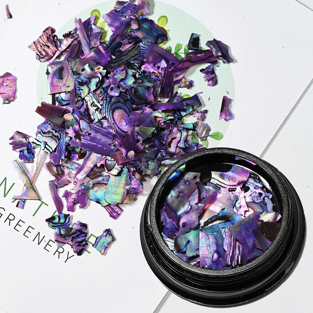 Nail Art Charms Flakes Abalone 3D Irregular Slice Shell Stone DIY Manicure Decor