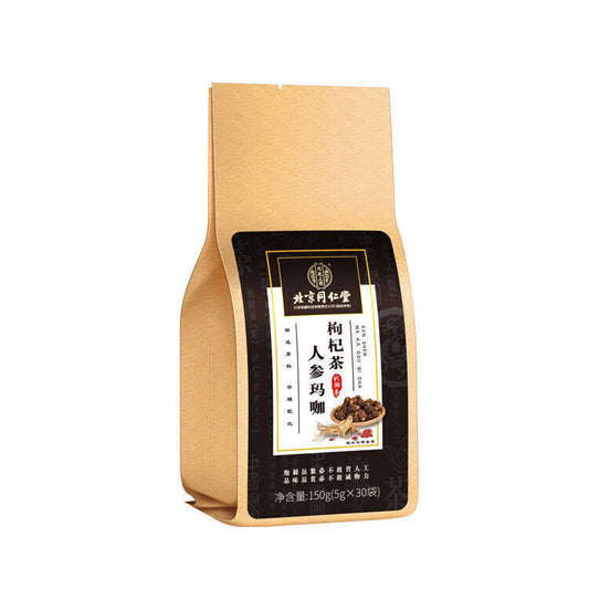 北京同仁堂人参玛咖枸杞茶150g 袋装 内廷上用 Tongrentang Ginseng Maca Gouqi Tea