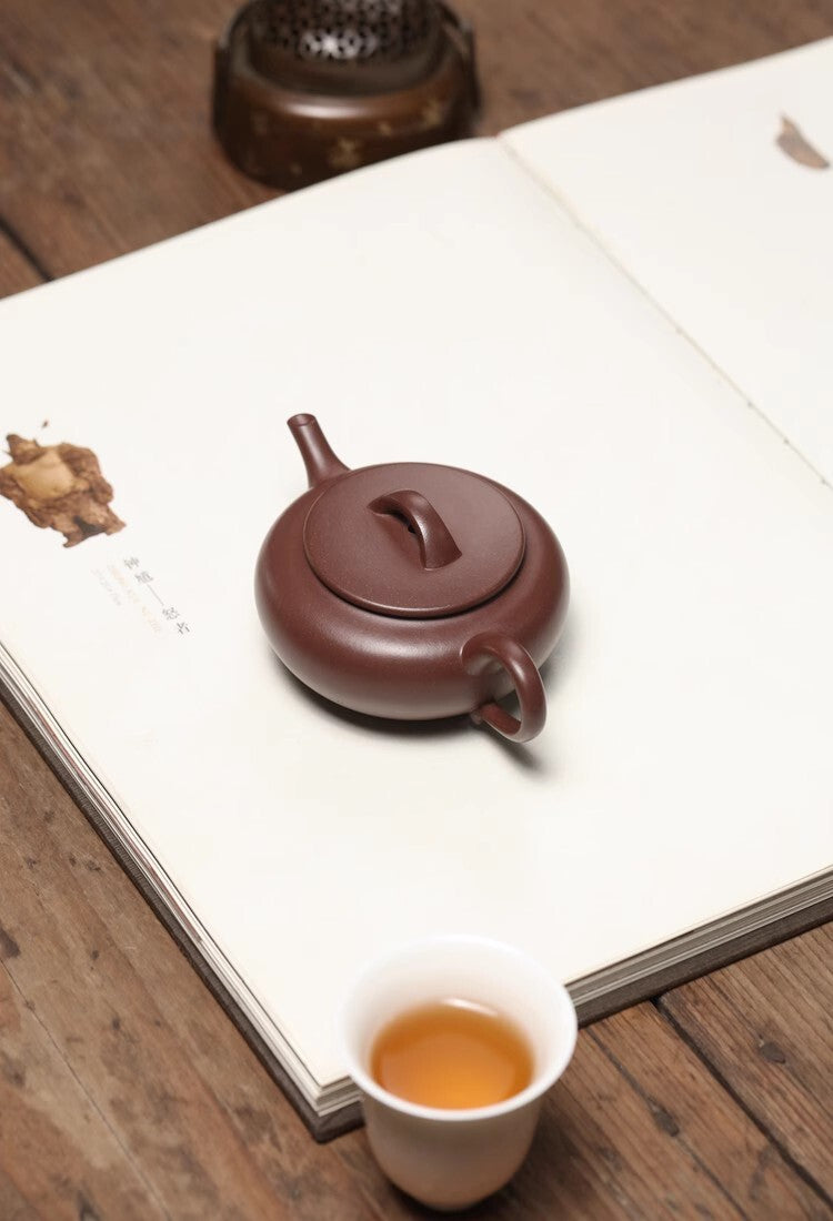 130cc chinese Yixing Handmade Zisha teapot Purple Clay HeYue Hu Gongfu Tea Pot