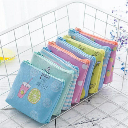 Women's Wallet Small Coin Pouch Bag Female Purse PU Leather Mini Money Key Card