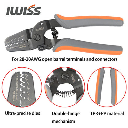 IWISS Terminals Crimping Tools IWS-2412M IWS-2820M for Crimp AWG24-12 AWG28-20