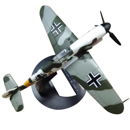 1/72 Scale WWII Germany Messerschmitt Bf-109F-4 Fighter Model Plane Toy Display