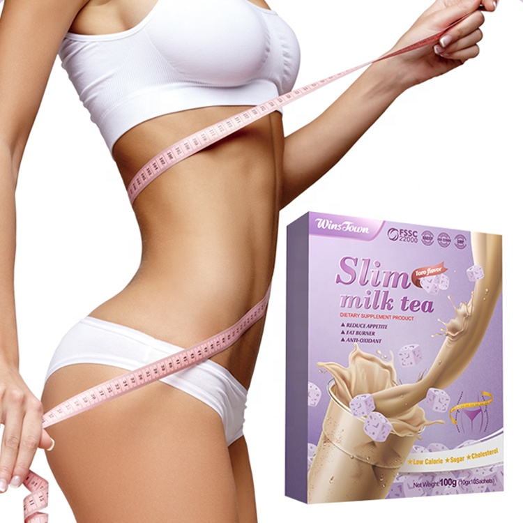 100g/3.52oz Slim Milk Tea Taro Flavor Powder Sliming Weight Loss Fat Burner Tea