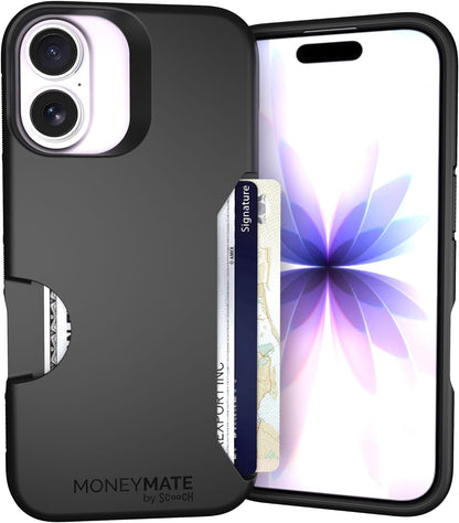 for Iphone 17 Case with Card Holder, Moneymate Wallet Case with Hidden Card Slot