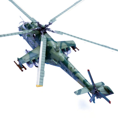 1/72 Scale Diecast Alloy Russian Army Mi-24V Helicopter Military Model Toy Gift