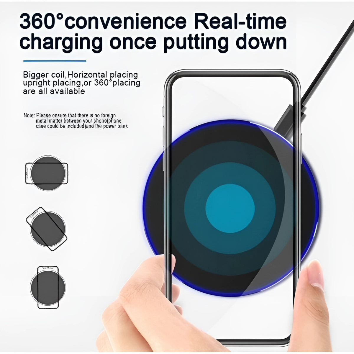 Wireless Fast Charger Charging Pad Dock For Samsung Phone Android Cell Phone Lot