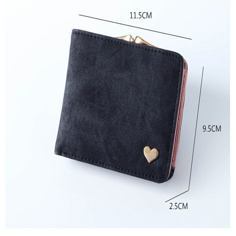 Women's Wallet Coin Purse Handbags Female Wallets Mini Lady Card Clamps Leather