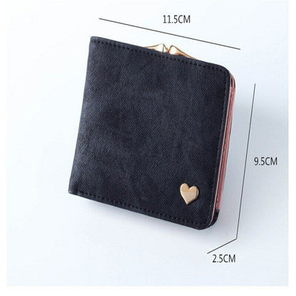 Women's Wallet Coin Purse Handbags Female Wallets Mini Lady Card Clamps Leather