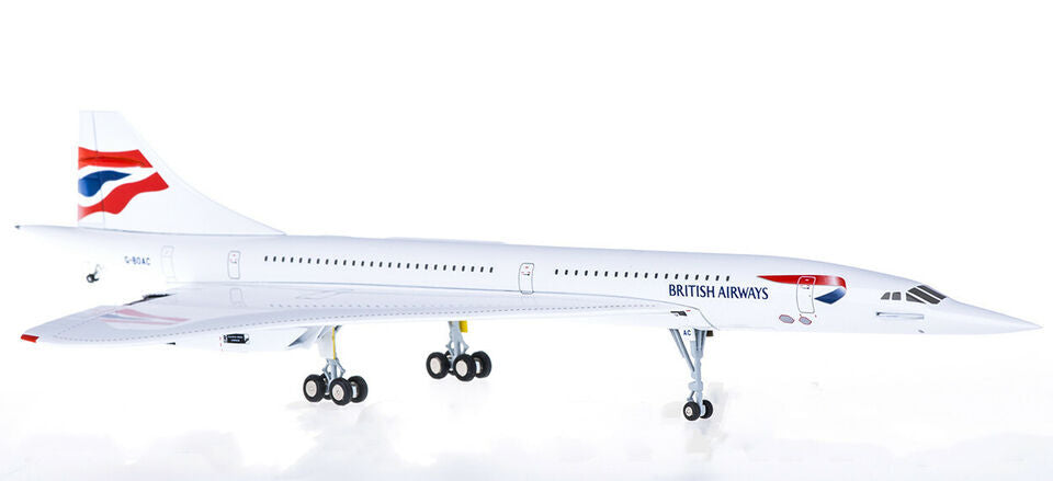 1:200 31CM Hogan BRITISH AIRWAYS Concorde Passenger Aircraft Diecast Plane Model