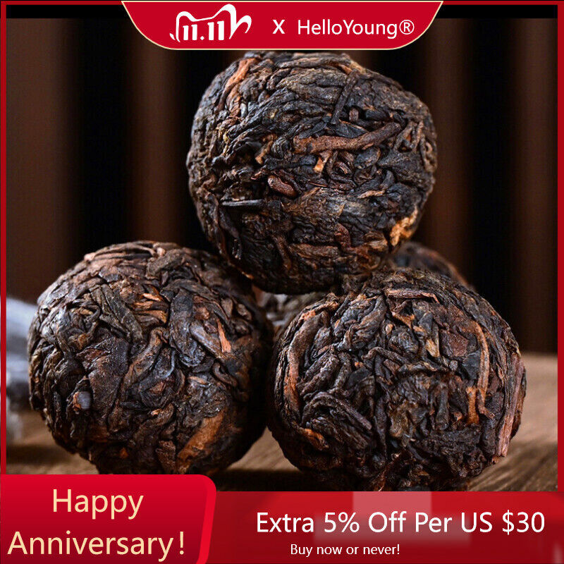 250g Pu'er Dragon Ball Boiled Tea Premium Yunnan Big Tree Pu-Erh Tea Can-
