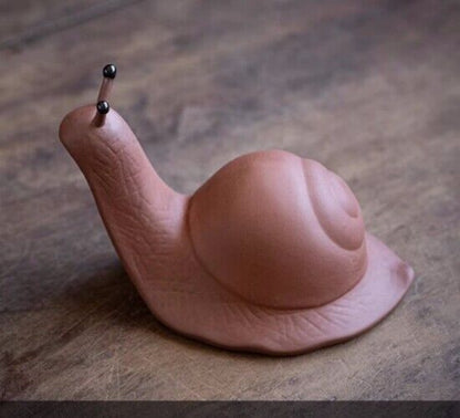 Snail Tea Pet Yixing Zisha Purple Clay Filter Net Creative Tea Strainer Mascot