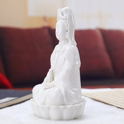 Guanyin Bodhisattva, Statue, Buddhist Utensils, Ceramic , White Buddha Statue
