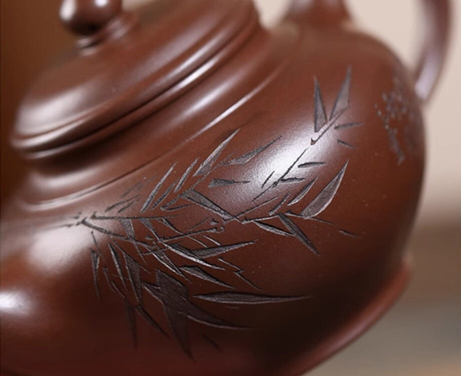 190cc chinese Yixing Handmade Zisha teapot Purple Clay ZhouPan Gongfu Tea Pot