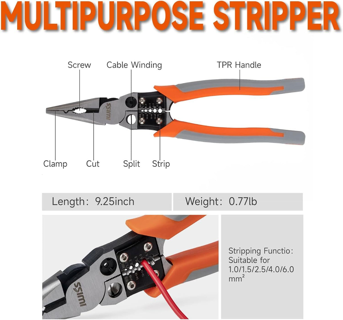 IWISS Electrician Tool Set Adapts to 6-pin 8-pin Rj45 Jacks for Home Maintenance