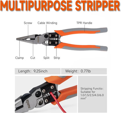 IWISS Electrician Tool Set Adapts to 6-pin 8-pin Rj45 Jacks for Home Maintenance