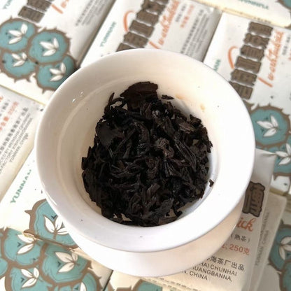 2006 Yunnan Banzhang Puer Tea Brick Ripe Pu Erh Tea Chun Hai Old Ripe Tea 250g