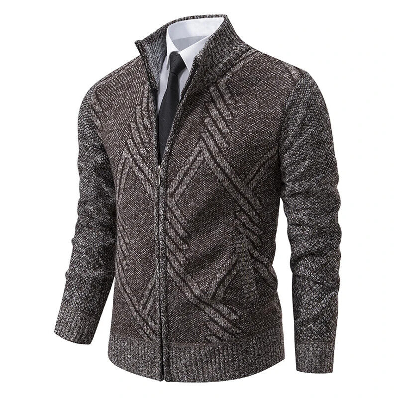 Winter Jackets Men Sweatercoat Knit Outerwear Mens Coat Jacket