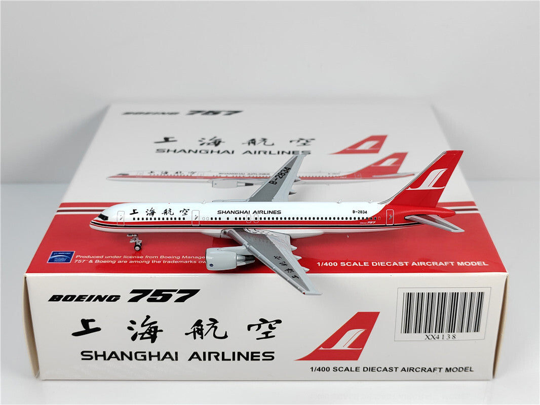 1:400 JC Wings SHANGHAI AIRLINES BOEING B757-200 Airplane Diecast Aircraft Model