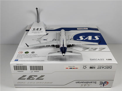 JC Wings Scandinavian Airlines for Boeing B737-700 SE-RJX 1/200 Aircraft Model