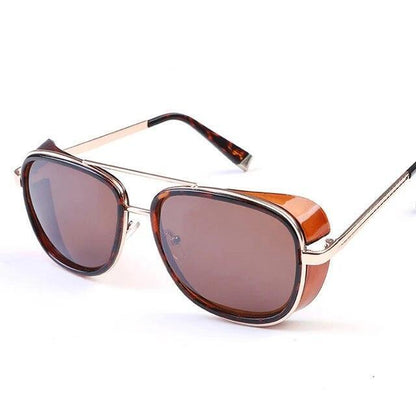 Men Retro Sunglasses Iron Man Tony Stark Vintage Eyeglasses Male Fashion Eyewear