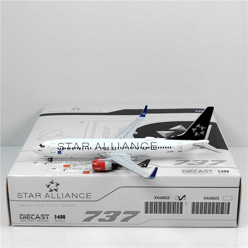 1:400 JC Wings SAS BOEING B737-800 Passenger Airplane Diecast Model