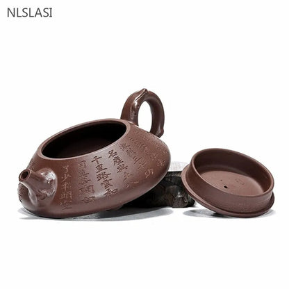 250ml Chinese Yixing Tea Pot Purple Clay Teapot Kettle Raw Ore Handmade Tea Set