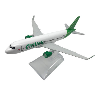 1:400 15cm Aircraft Indonesia Citilink A320 Alloy Plane Model Airplane Ornaments